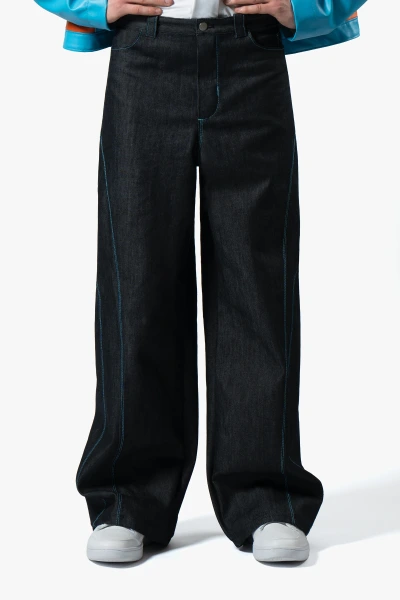 Drifter GT – Deadstock Jeans mit geschwungenen Kontrastnähten, Vorderansicht