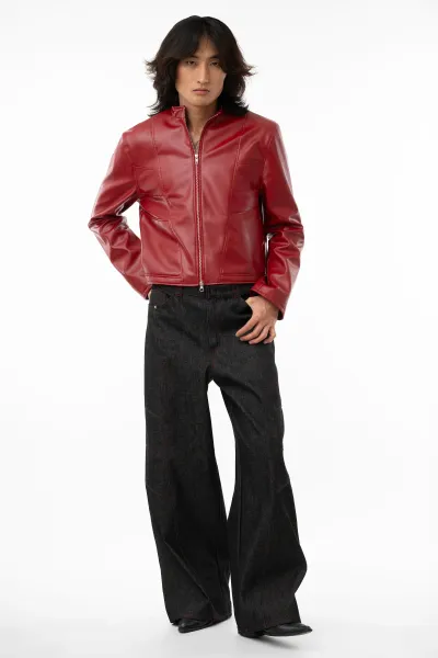 CoStar Dodge – Straight Kunstlederjacke 