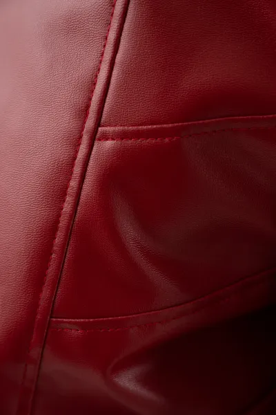 Chorus Dodge – Cropped Kunstlederjacke