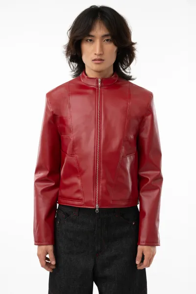 CoStar Dodge – Straight Kunstlederjacke 