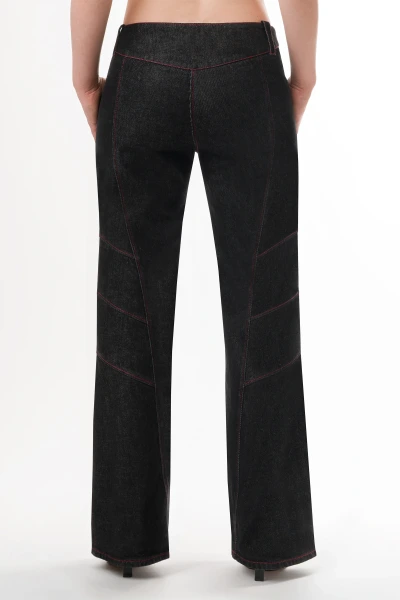 Echo Blaze – Low Waist Bootcut Jeans mit Kontrastnähten, Rückansicht