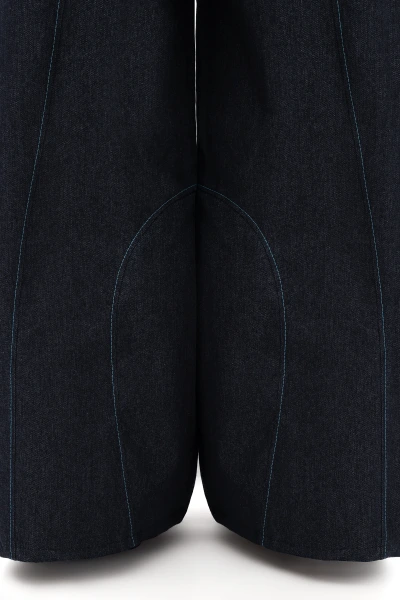 Stardust Angel – Low Waist Wide Leg Glitzerjeans, Detailansicht