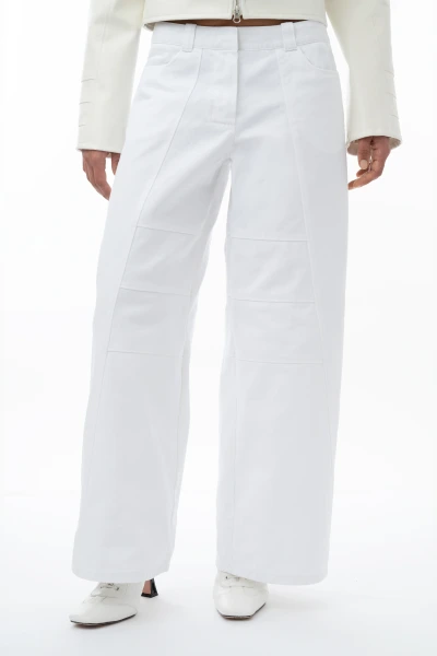 Signal M1 – Low Waist Wide Leg Jeans mit Nahtdetails, Vorderansicht
