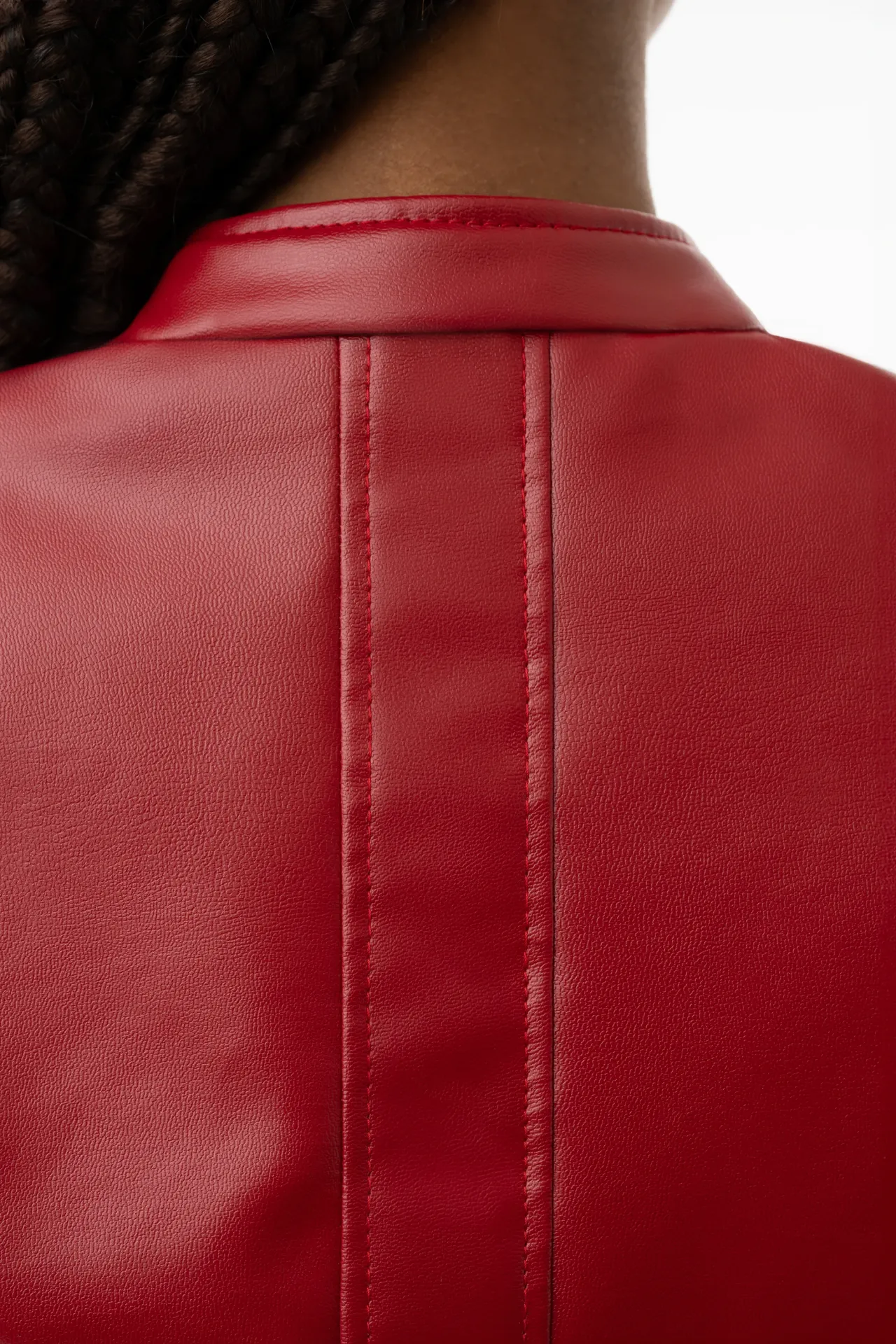 Chorus Dodge – Cropped Kunstlederjacke