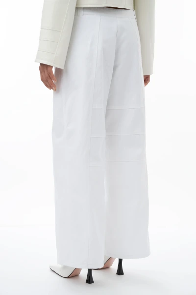 Signal M1 – Low Waist Wide Leg Jeans mit Nahtdetails, Rückansicht
