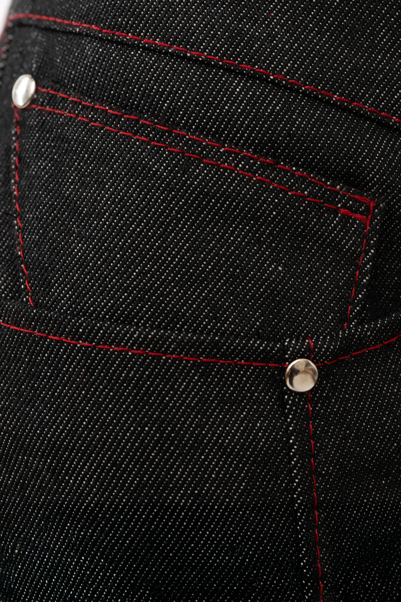 Echo Blaze – Low Waist Bootcut Jeans mit Kontrastnähten, Detailansicht der Nähte