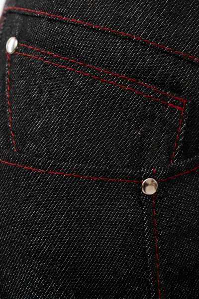 Echo Blaze – Low Waist Bootcut Jeans mit Kontrastnähten, Detailansicht der Nähte